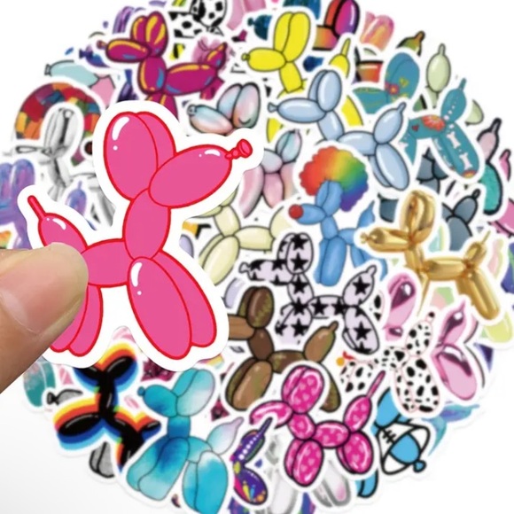 Other - Balloon Dog Stickers, Count of 50